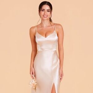 Birdy Grey Jay Dress Shiny Satin Champagne